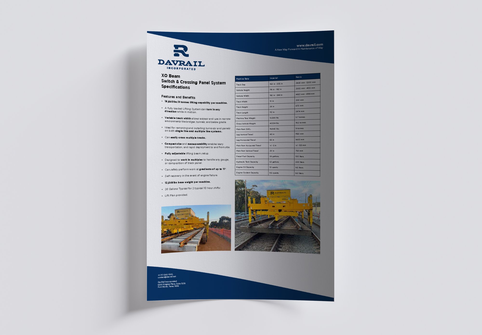 Spec Sheet Mock Up - Switch and Crossing copy